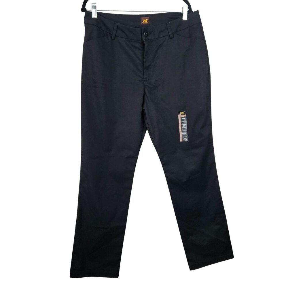 Lee Womens Pants Wrinkle-Free Relaxed Fit Straight Leg Casual Business Everyday - Picture 5 of 11